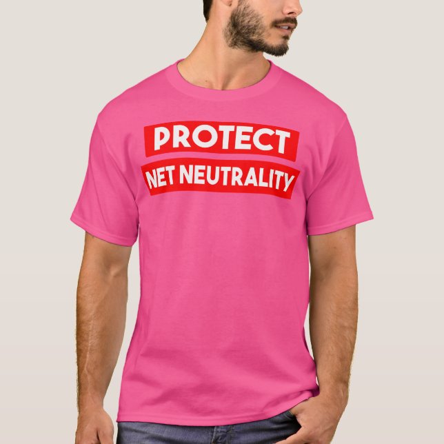 T-shirt Protect Net Neutrality Save The Internet Privacy (Devant)