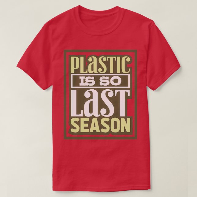 T-shirt Protection De l'environnement plastique (Design devant)