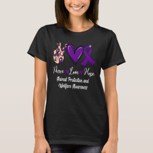 T-shirt Protection des animaux et bien-être Paix Amour Esp
