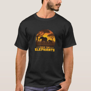 T-shirt Protection Des Animaux Sauvez Le Ventilateur Des É