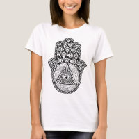 Protection des yeux maléfiques Hamsa Tee
