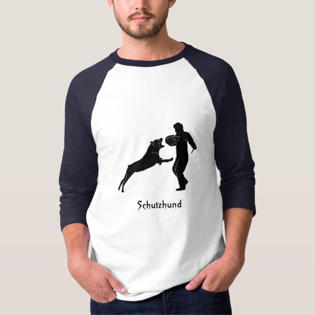 T-shirt Protection Schutzhund de rottweiler (Devant)