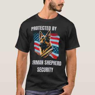 T-shirt Protégé par un Berger Allemand Loyal