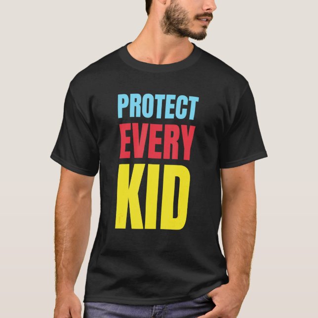 T-shirt Protéger chaque enfant Sécurité physique Esprit Co (Devant)