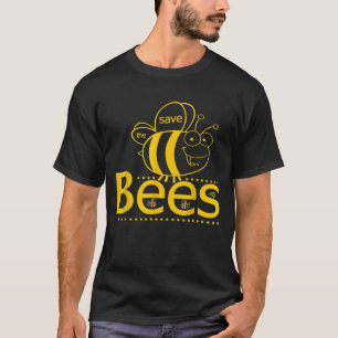 T-shirt Protéger Enregistrer Les Abeilles Comic Beekeeper