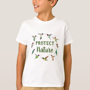T-shirt Protéger la nature Colibri