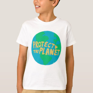 T-SHIRT PROTÉGER LA PLANÈTE ÉCONOMISER LA TERRE ÉCOLOG