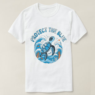 T-shirt Protéger la tortue marine bleue de l'océan Conserv