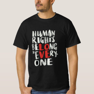 T-shirt Protéger les droits de l'homme dans le monde