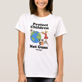 T-shirt Protéger les enfants et non les armes à feu Activi