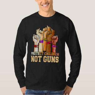 T-shirt Protéger les enfants et non les armes à feu Porten