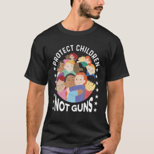 T-shirt Protéger les enfants non les armes à feu esthétiqu