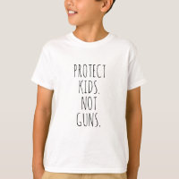 Protéger les enfants Pas les fusils typographie ma