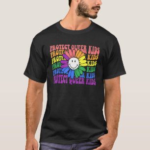 T-shirt Protéger les enfants queer Rainbow LGBT Pride Dit 