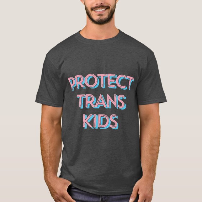 T-shirt Protéger les enfants trans contre la fierté transg (Devant)