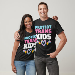 T-shirt Protéger les enfants trans soutenir les jeunes tr