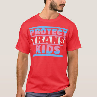 T-shirt Protéger les enfants transgenres Chemise Drapeau T