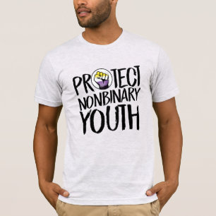 T-shirt Protéger les jeunes non binaires