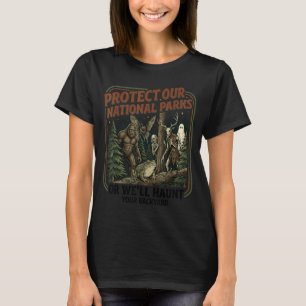 T-shirt Protéger les parcs nationaux Mothman Cryptide Weir