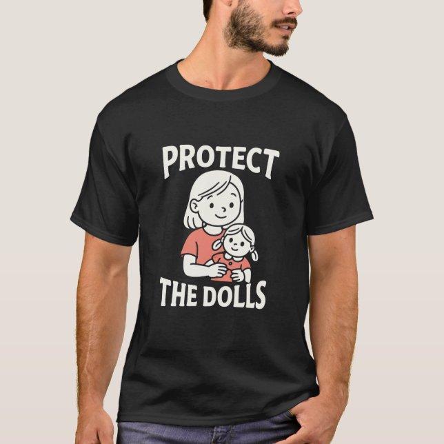 T-shirt protéger les poupées hommes (Devant)