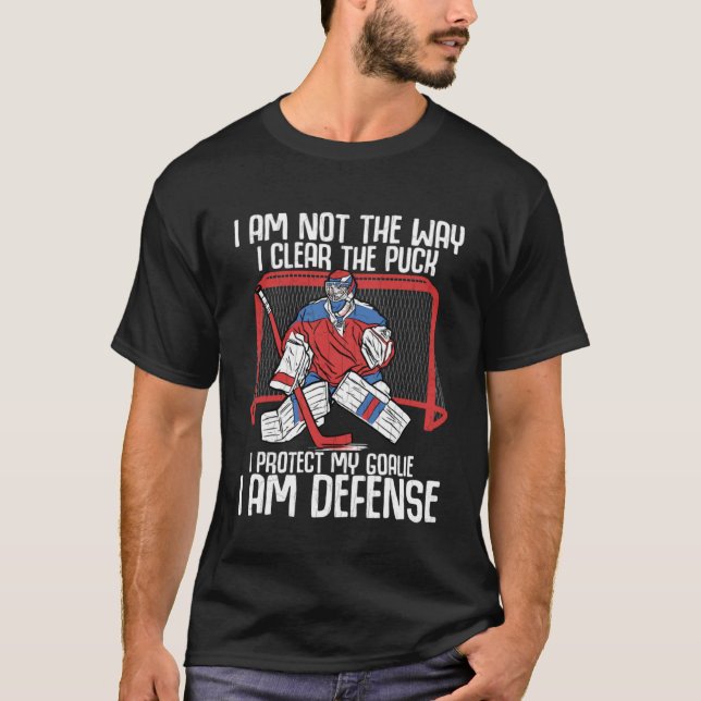T-shirt Protéger Mon gardien Je Suis Défense Amusant Hocke (Devant)