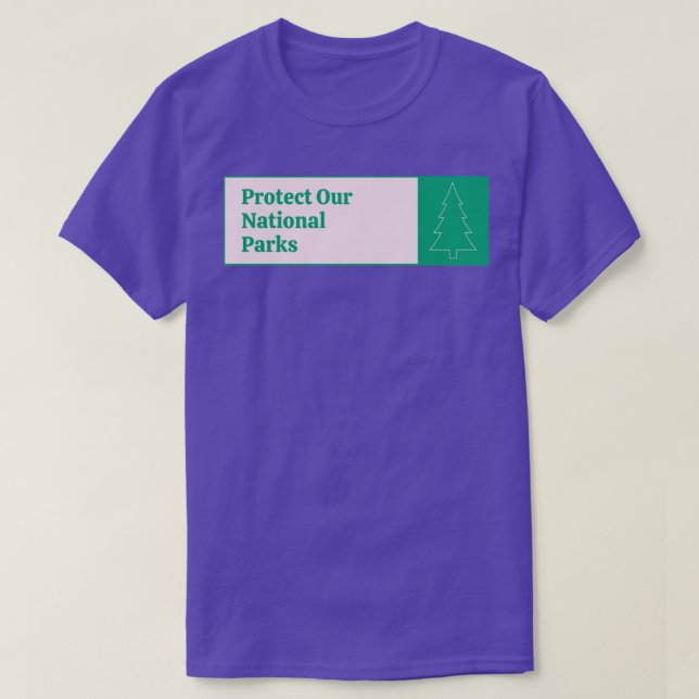 T-shirt Protéger nos parcs nationaux (Design devant)