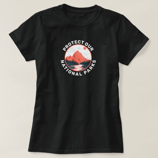 T-shirt Protéger nos parcs nationaux Soutien (Design devant)