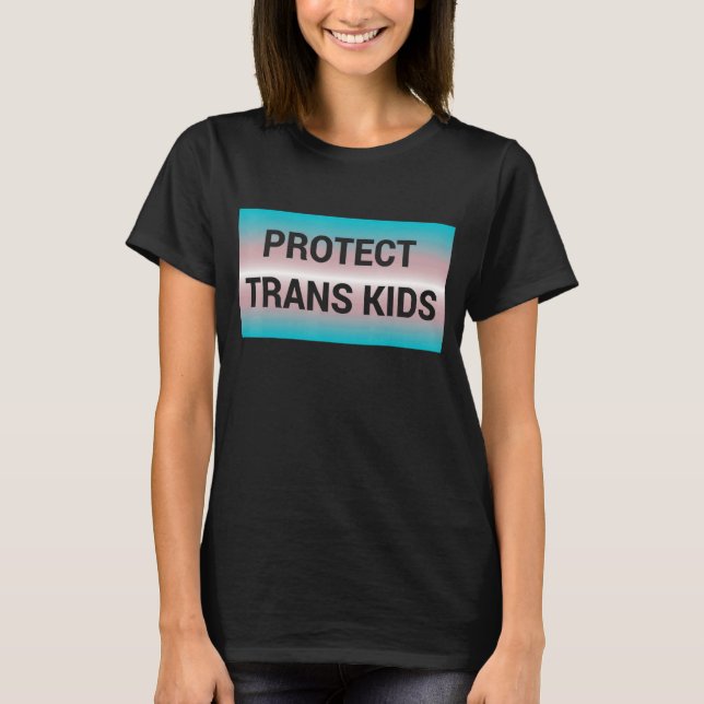 T-shirt Protéger Trans Kids Lgbtq Pride Lgbt Gay Transgend (Devant)