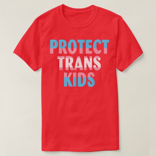 T-shirt Protéger Trans Kids Transseuality Trans Pride Tran (Design devant)