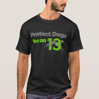 T-shirt Protégez les chiens - YesOn13