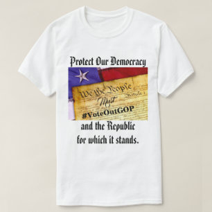 T-shirt Protégez notre démocratie et la République