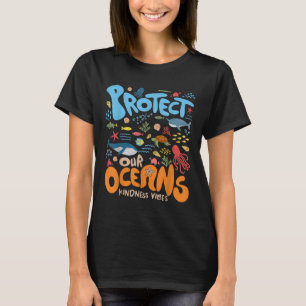 T-shirt Protégez notre océan Soyez comme Tortue requin Rét