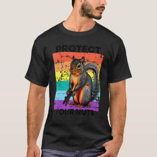 T-shirt Protégez vos noix Écureuil de noix de canon 1
