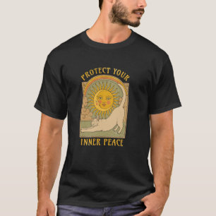 T-shirt Protégez Votre Paix Intérieure Chat Drôle Tarot So