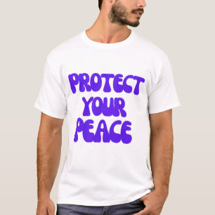 T-shirt Protestez Votre Paix – Typographie Déclaration Aud