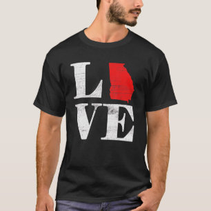 T-shirt Proud America Citizen State Flag Land Map Love Geo