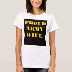 T - Shirt Proud Army Ehefrau