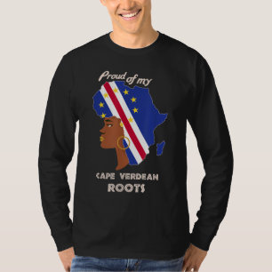 T-shirt Proud Cape Verdean Roots Black History Month Women