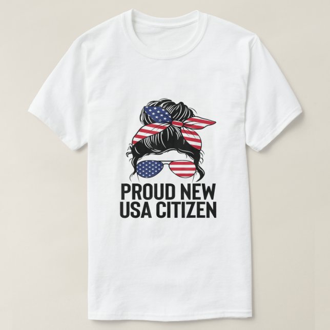 T-shirt Proud Citizens US American New Citizenship Gifts U (Design devant)
