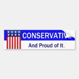 T-SHIRT Proud Conservative Autoaufkleber
