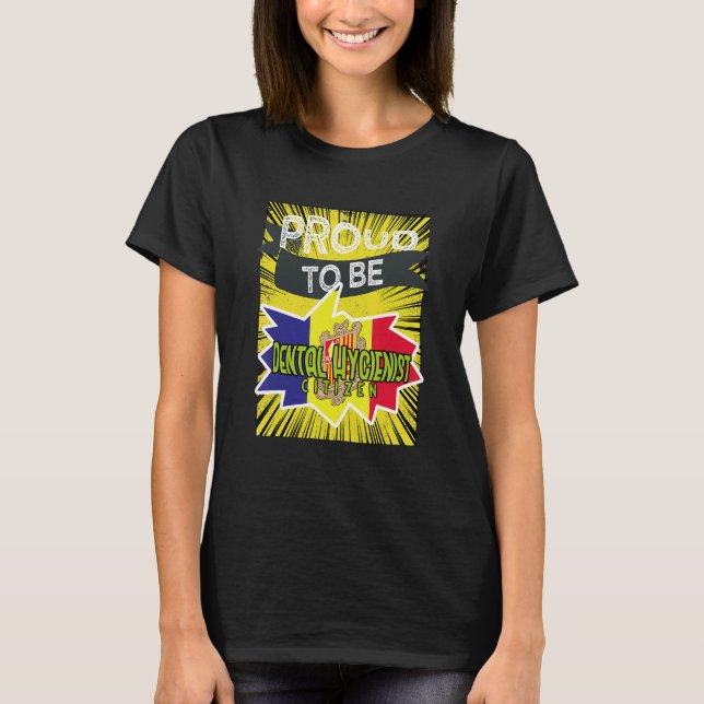 T-shirt Proud Dental Hygienist citizen Profession career w (Devant)