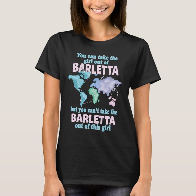 T-shirt Proud Girl From Barletta  Relocation From Barletta (Devant)