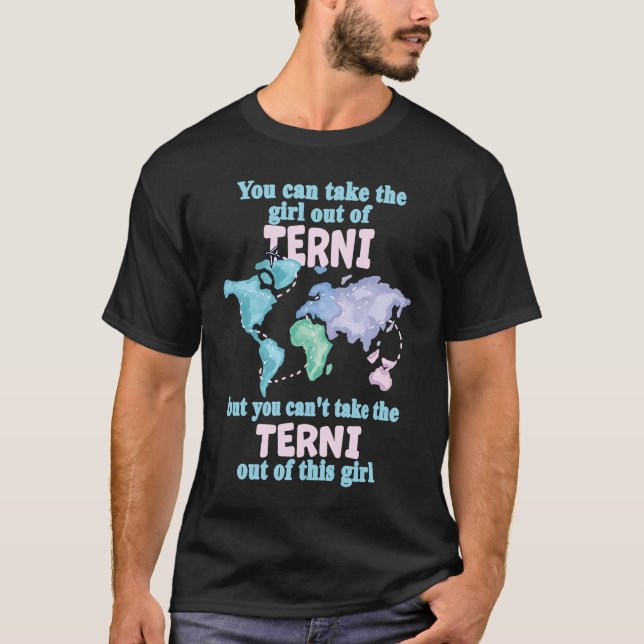 T-shirt Proud Girl From Terni  Relocation From Terni (Devant)