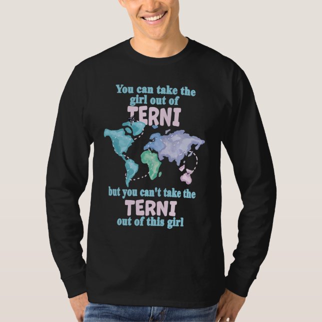 T-shirt Proud Girl From Terni  Relocation From Terni (Devant)