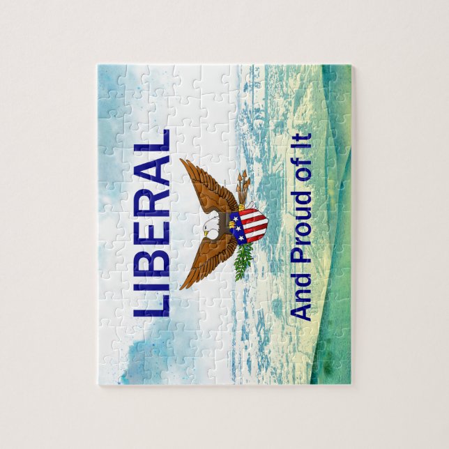 T-SHIRT Proud Liberal Jigsaw Puzzle (Vertikal)
