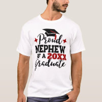Proud neveu 2022 diplômé noir rouge tassel