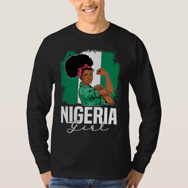 T-shirt Proud Of My Nigerian Roots Nigeria BHM BLM Pride A (Devant)