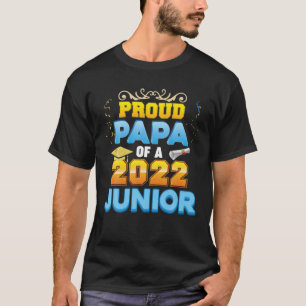 T-shirt Proud Papa D'Une École De Jour Dernière De Classe
