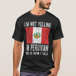 T-shirt Proud Peruvian Heritage Pérou Roots Péruvian Flag