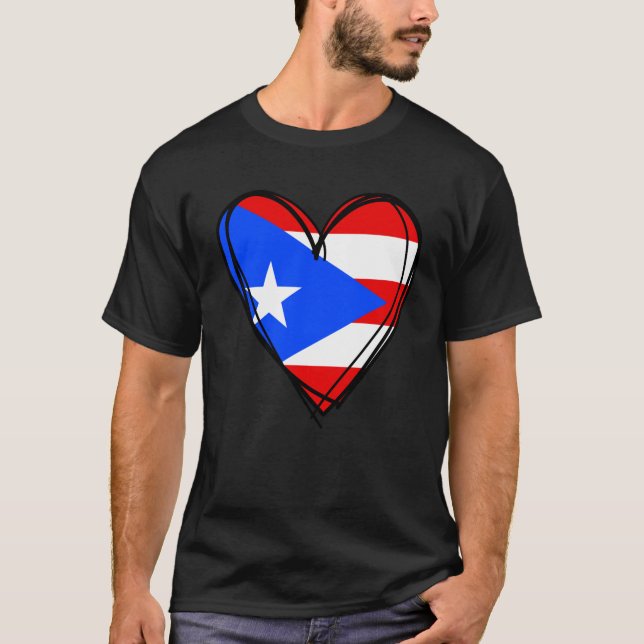 T-shirt Proud Puerto Rican Boy Girl Aunt Dad Puerto Rico F (Devant)